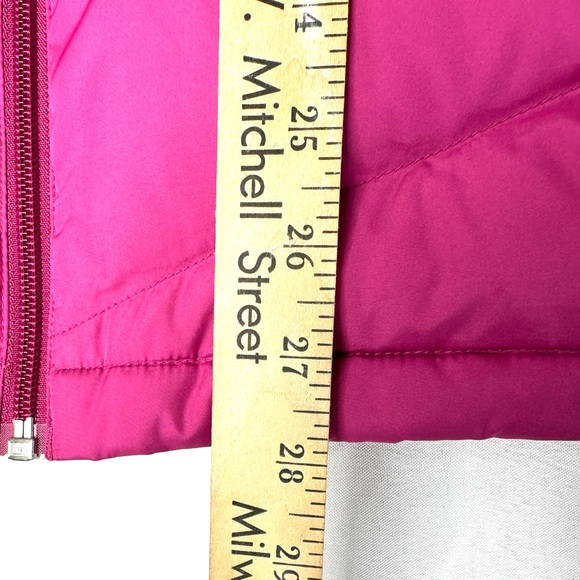 Lands End Women Size 1X Pink Puffer Vest Winter Outdoor Down Filled - Picture 6 of 9